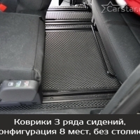 Автомобильные коврики EVA на Citroen SpaceTourer 8 мест, не Long (2016-2024)