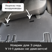 Коврики текстильные на Hyundai H-1 (2007-2018)