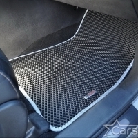 Коврики текстильные на Toyota Highlander III 3 ряда (2013-2019)