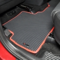 Коврики текстильные на Hyundai Santa Fe IV рестайл 3 ряда (2020->)