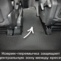 Коврики текстильные на Peugeot Traveller 7 мест, Long (2016-2024) 