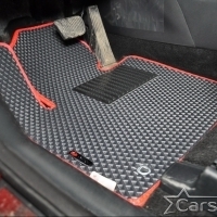 Двухслойные коврики EVA на Hyundai Santa Fe IV рестайл 3 ряда (2020->)