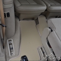 Двухслойные коврики EVA на Mercedes-Benz GL-klasse I X164 3 ряда (2006-2012)