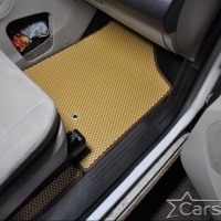 Автомобильные коврики EVA на Chrysler Grand Voyager V (2008->) 2 ряд: кресла 2+1 без прохода