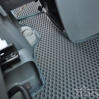 Автомобильные коврики EVA на Chrysler Town & Country V (2007->) 2 ряд: кресла 2+1 без прохода