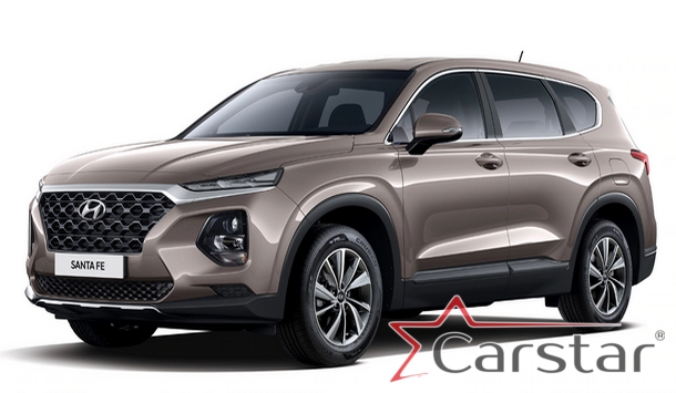 Двухслойные коврики EVA для Hyundai Santa Fe IV (2018-2020)