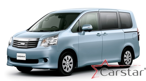 Двухслойные коврики EVA для Toyota Noah-Voxy II пр.руль (2007-2015) 2 ряд - без прохода