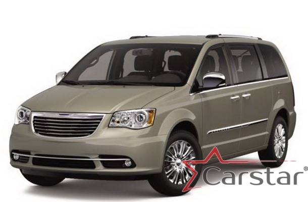 Автомобильные коврики EVA для Chrysler Town & Country V (2007->) 2 ряд: кресла 2+1 без прохода